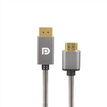 Adaptor din oțel inoxidabil DP 1.1V mascul la HDMI mamă 1.4V